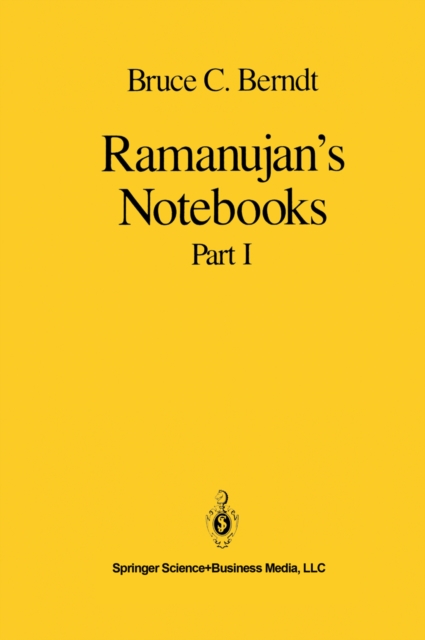 Ramanujan's Notebooks : Part I, PDF eBook