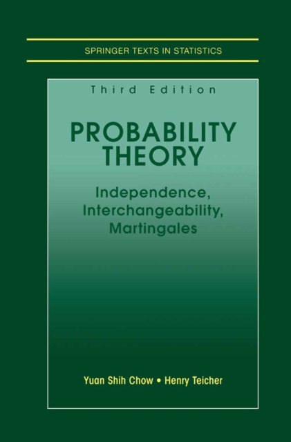 Probability Theory : Independence, Interchangeability, Martingales, PDF eBook