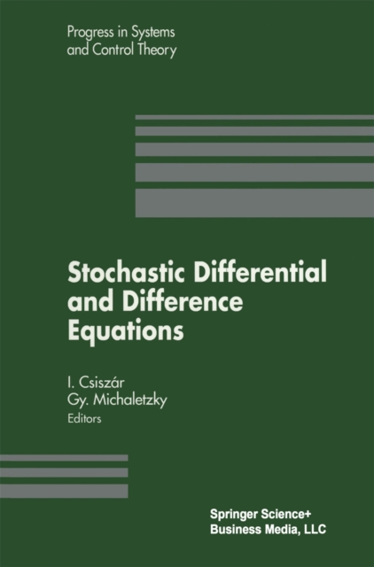 Stochastic Differential and Difference Equations, PDF eBook