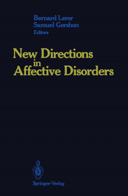 New Directions in Affective Disorders, PDF eBook