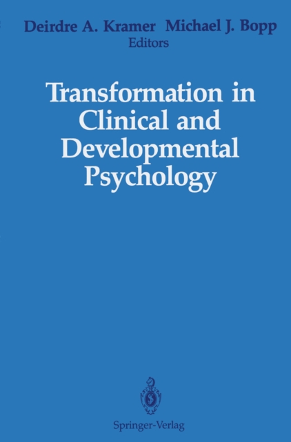 Transformation in Clinical and Developmental Psychology, PDF eBook