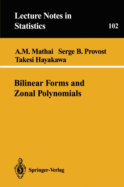 Bilinear Forms and Zonal Polynomials, PDF eBook