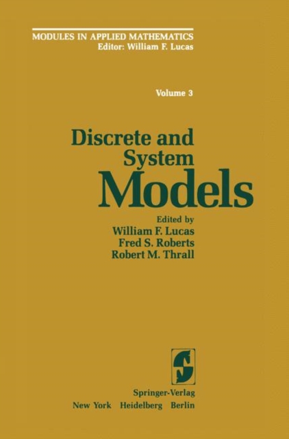 Discrete and System Models : Volume 3: Discrete and System Models, Paperback / softback Book