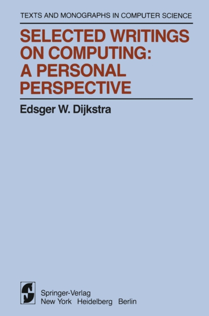 Selected Writings on Computing: A personal Perspective, PDF eBook