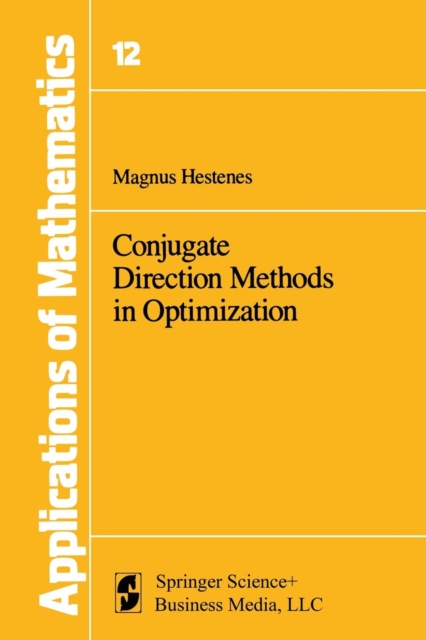 Conjugate Direction Methods in Optimization, Paperback / softback Book