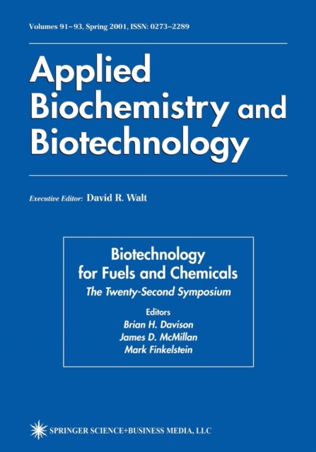 Twenty-Second Symposium on Biotechnology for Fuels and Chemicals, Paperback / softback Book