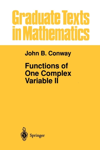 Functions of One Complex Variable II, Paperback / softback Book