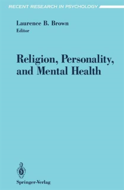 Religion, Personality, and Mental Health, Paperback / softback Book