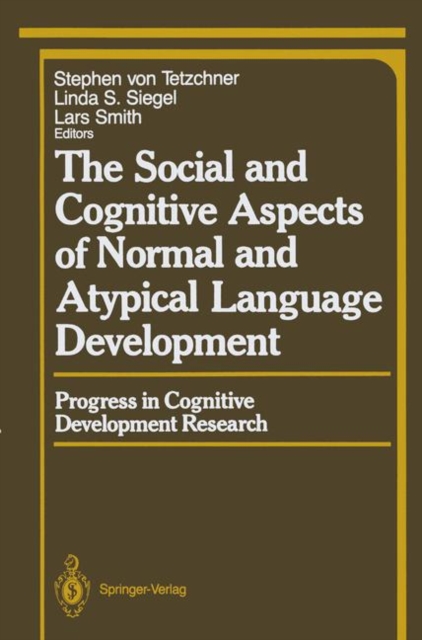 The Social and Cognitive Aspects of Normal and Atypical Language Development, Paperback / softback Book