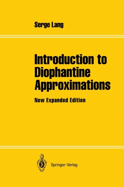 Introduction to Diophantine Approximations : New Expanded Edition, Paperback / softback Book