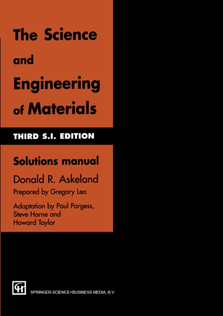 The Science and Engineering of Materials : Solutions manual, PDF eBook