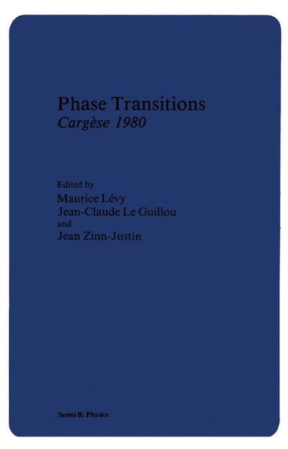 Phase Transitions Cargese 1980, Paperback / softback Book