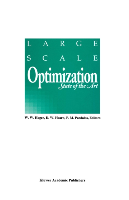 Large Scale Optimization : State of the Art, PDF eBook