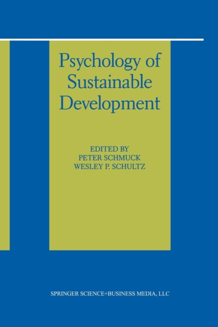 Psychology of Sustainable Development, Paperback / softback Book