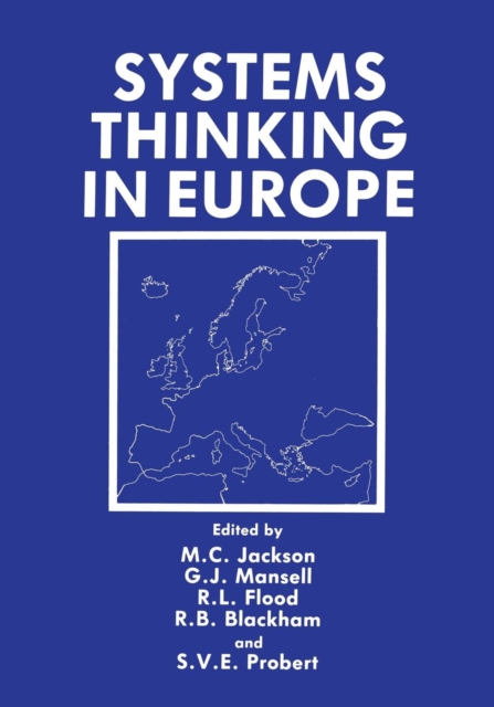 Systems Thinking in Europe, Paperback / softback Book