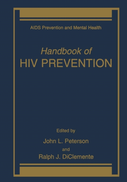 Handbook of HIV Prevention, Paperback / softback Book