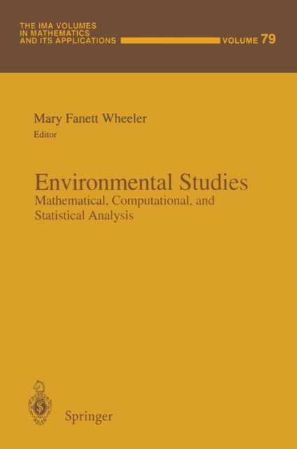 Environmental Studies : Mathematical, Computational, and Statistical Analysis, PDF eBook