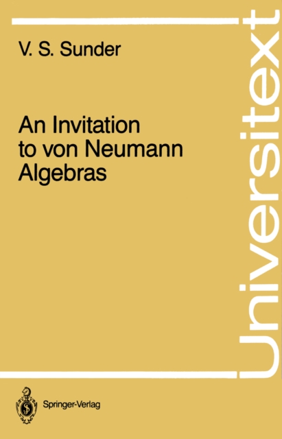 An Invitation to von Neumann Algebras, PDF eBook