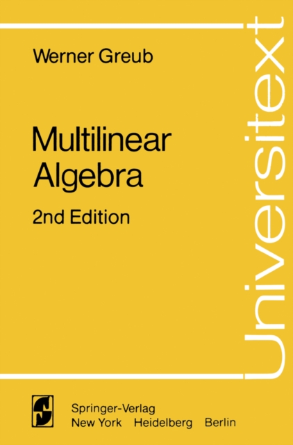 Multilinear Algebra, PDF eBook