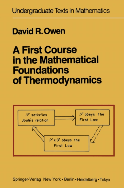 A First Course in the Mathematical Foundations of Thermodynamics, PDF eBook