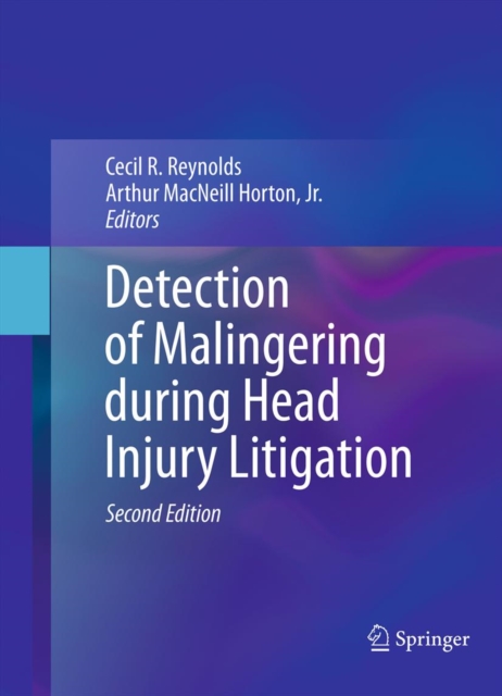 Detection of Malingering during Head Injury Litigation, PDF eBook