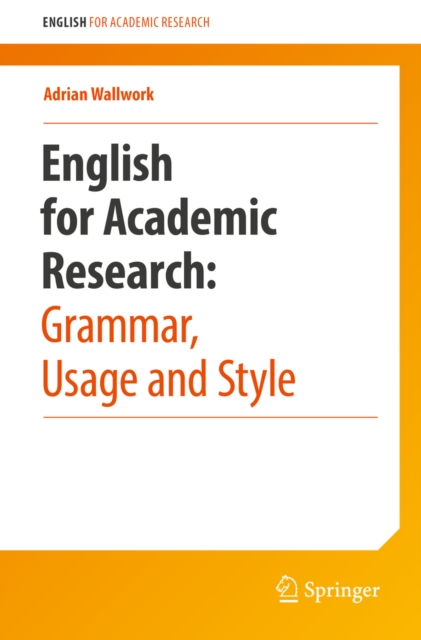English for Academic Research: Grammar, Usage and Style, PDF eBook
