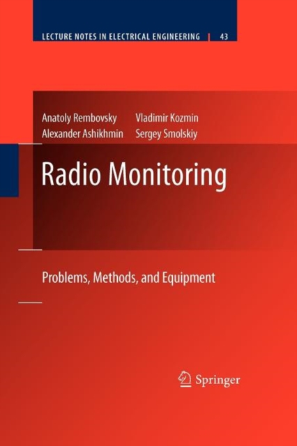 Radio Monitoring : Problems, Methods and Equipment, Paperback / softback Book