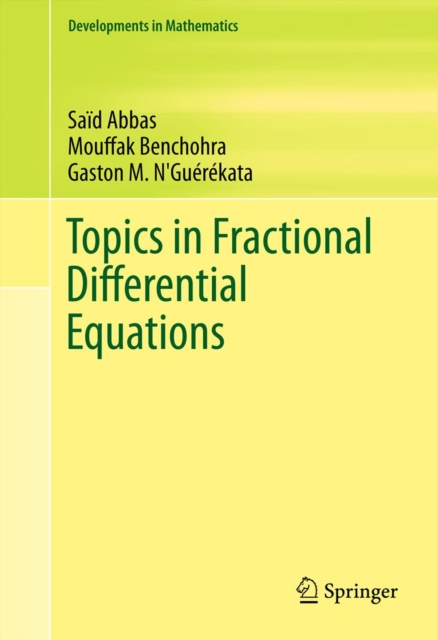 Topics in Fractional Differential Equations, PDF eBook