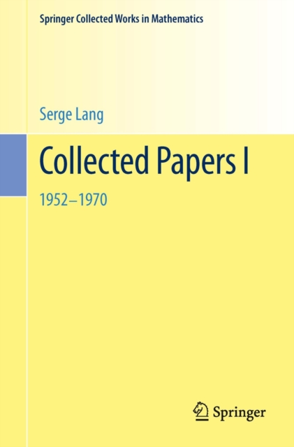 Collected Papers : I, Paperback / softback Book