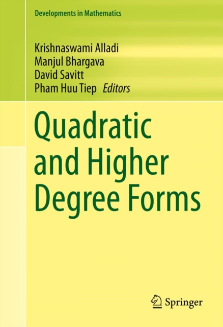 Quadratic and Higher Degree Forms, PDF eBook