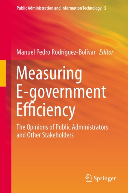 Measuring E-government Efficiency : The Opinions of Public Administrators and Other Stakeholders, Hardback Book