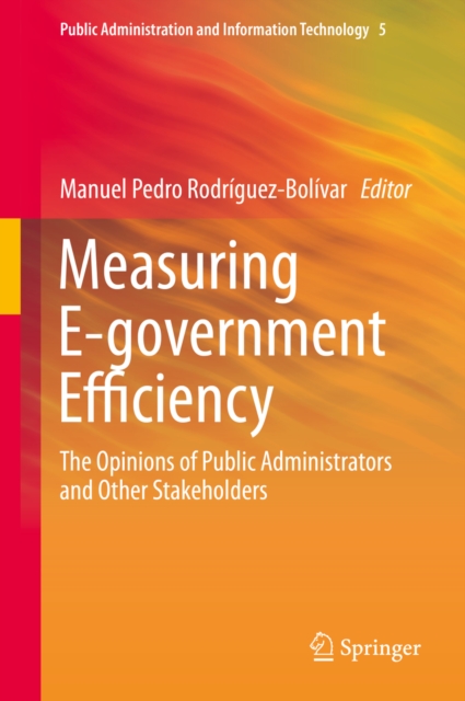Measuring E-government Efficiency : The Opinions of Public Administrators and Other Stakeholders, PDF eBook