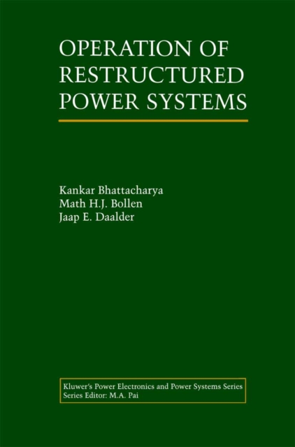 Operation of Restructured Power Systems, PDF eBook