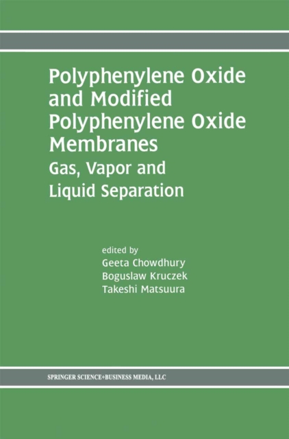 Polyphenylene Oxide and Modified Polyphenylene Oxide Membranes : Gas, Vapor and Liquid Separation, PDF eBook
