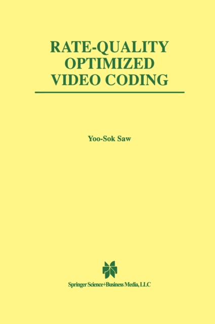 Rate-Quality Optimized Video Coding, PDF eBook
