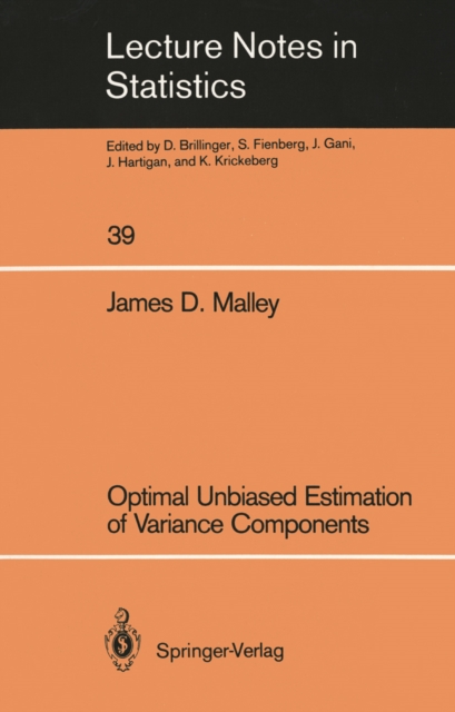 Optimal Unbiased Estimation of Variance Components, PDF eBook