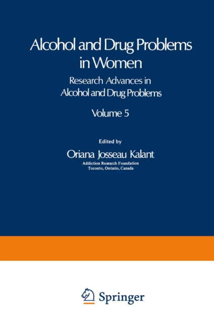 Alcohol and Drug Problems in Women, PDF eBook