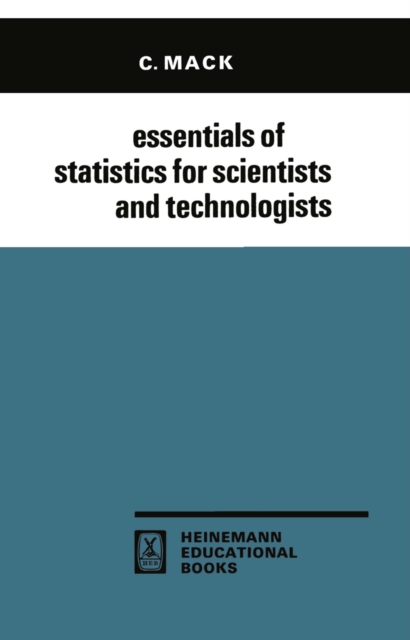 Essentials of Statistics for Scientists and Technologists, PDF eBook