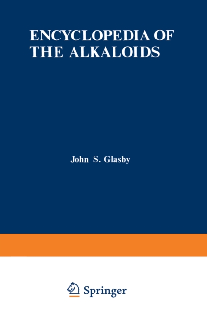 Encyclopedia of the Alkaloids : Volume 3, PDF eBook
