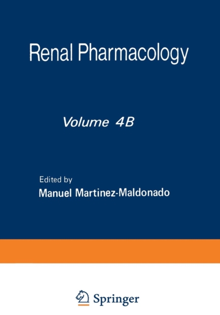 Renal Pharmacology, Paperback / softback Book
