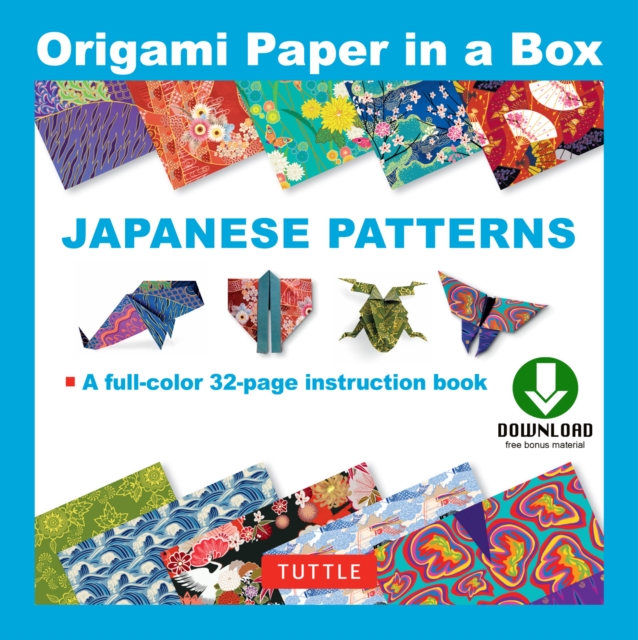 Origami Paper in a Box - Japanese Patterns : Origami Book with Downloadable Patterns for 10 Different Origami Papers, EPUB eBook