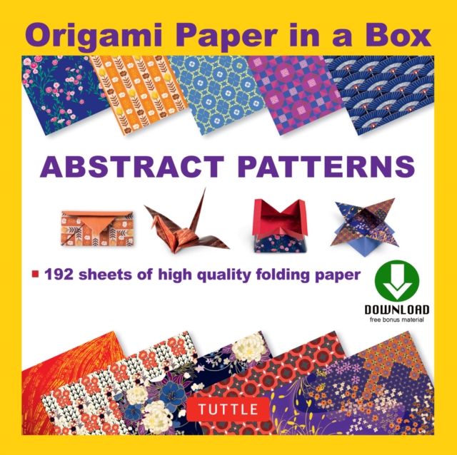 Origami Paper in a Box - Abstract Patterns : Origami Book with Downloadable Patterns for 10 Different Origami Papers, EPUB eBook