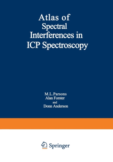 Atlas of Spectral Interferences in ICP Spectroscopy, Paperback / softback Book