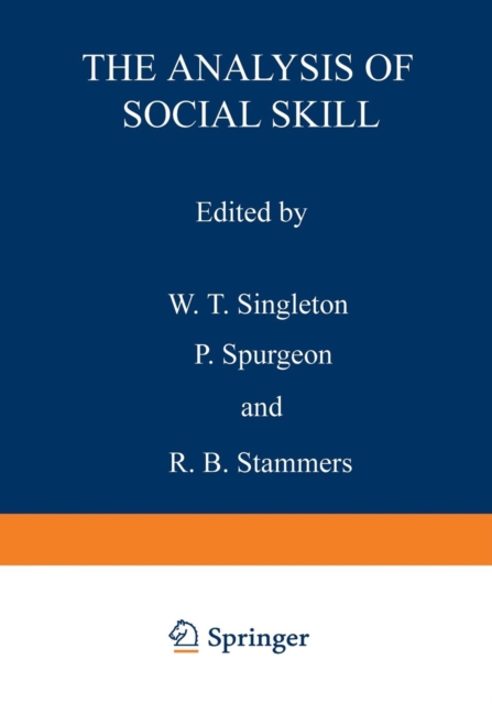The Analysis of Social Skill, Paperback / softback Book