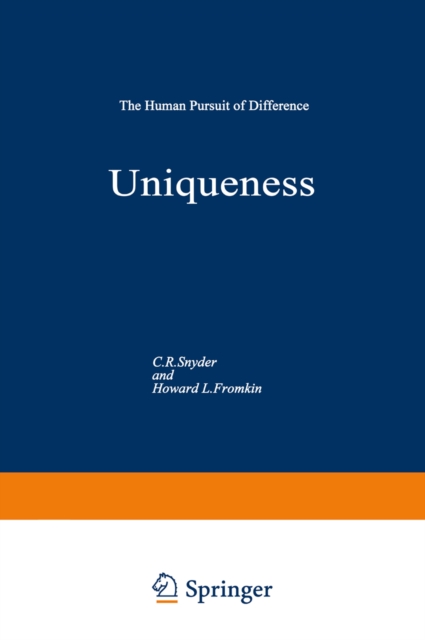 Uniqueness : The Human Pursuit of Difference, PDF eBook