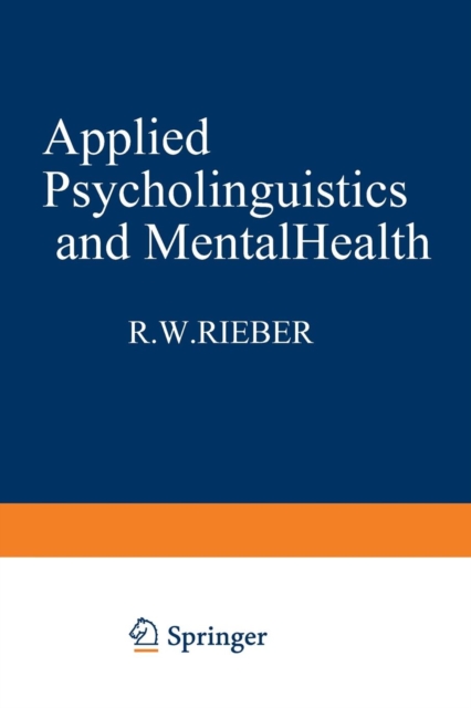 Applied Psycholinguistics and Mental Health, Paperback / softback Book