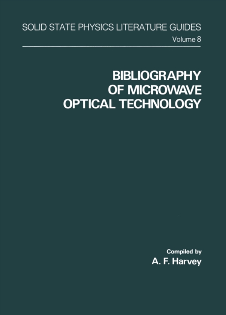 Bibliography of Microwave Optical Technology, PDF eBook