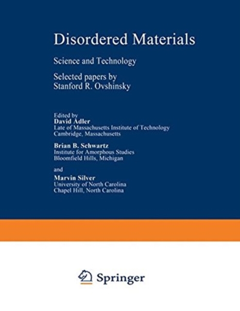 Disordered Materials : Science and Technology, Paperback / softback Book