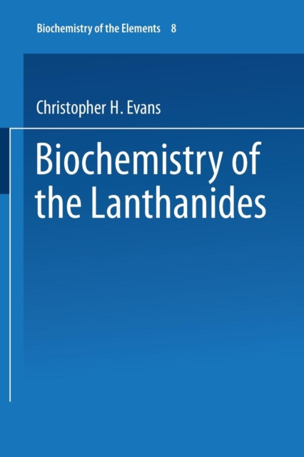 Biochemistry of the Lanthanides, Paperback / softback Book