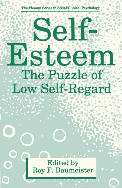 Self-Esteem : The Puzzle of Low Self-Regard, PDF eBook